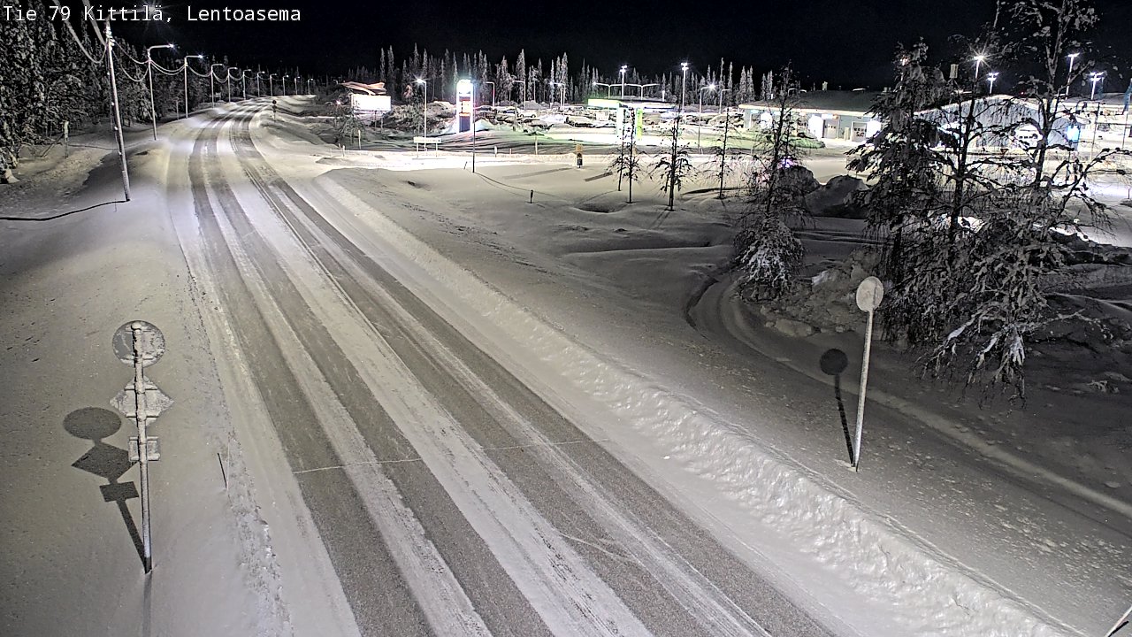 Weather Camera Image Väg 79 Kittilä, Lentoasema, Kittilä, Lappi