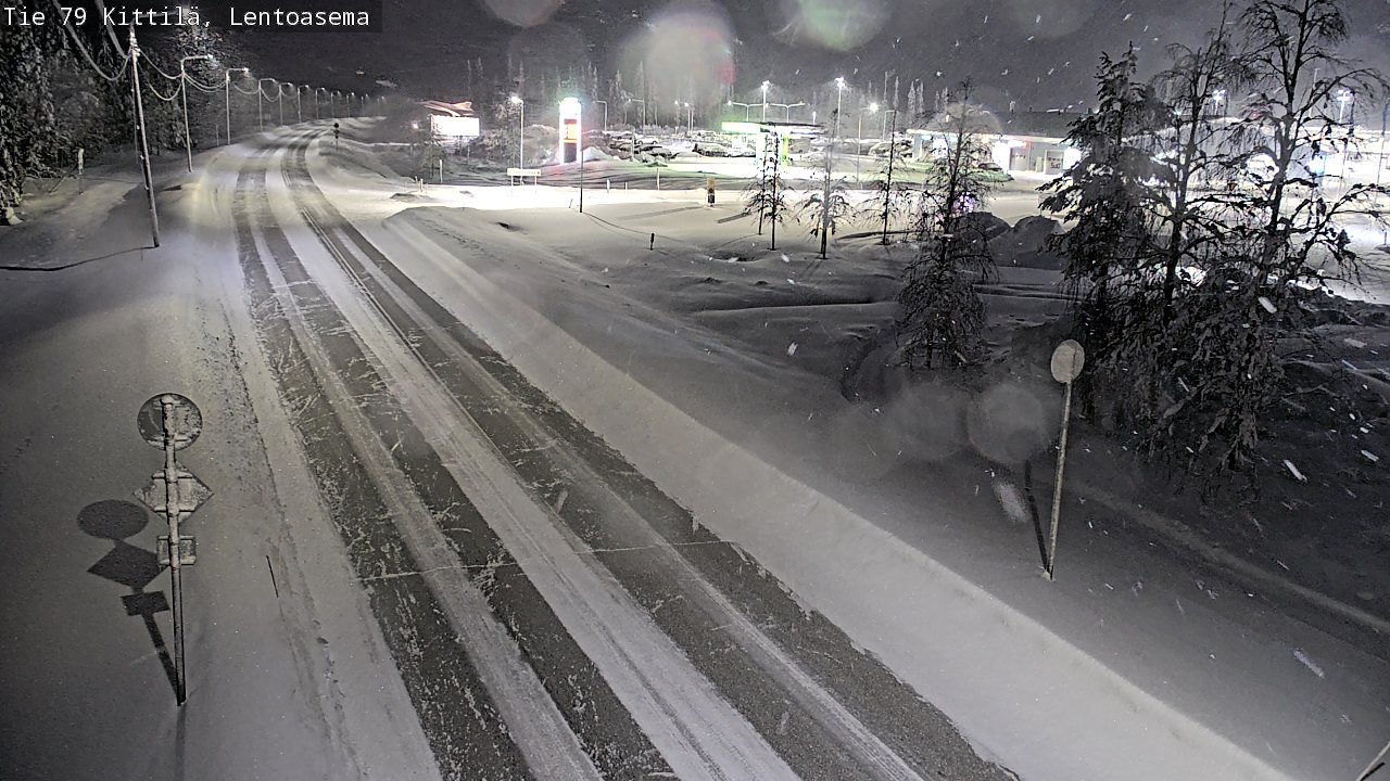 Weather Camera Image Road 79 Kittilä, Lentoasema, Kittilä, Lappi