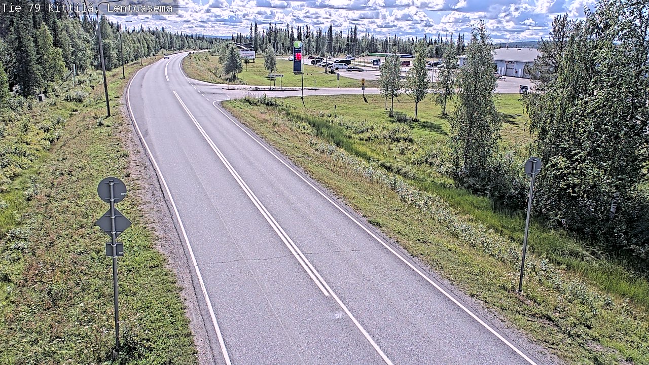 Weather Camera Image Väg 79 Kittilä, Lentoasema, Kittilä, Lappi