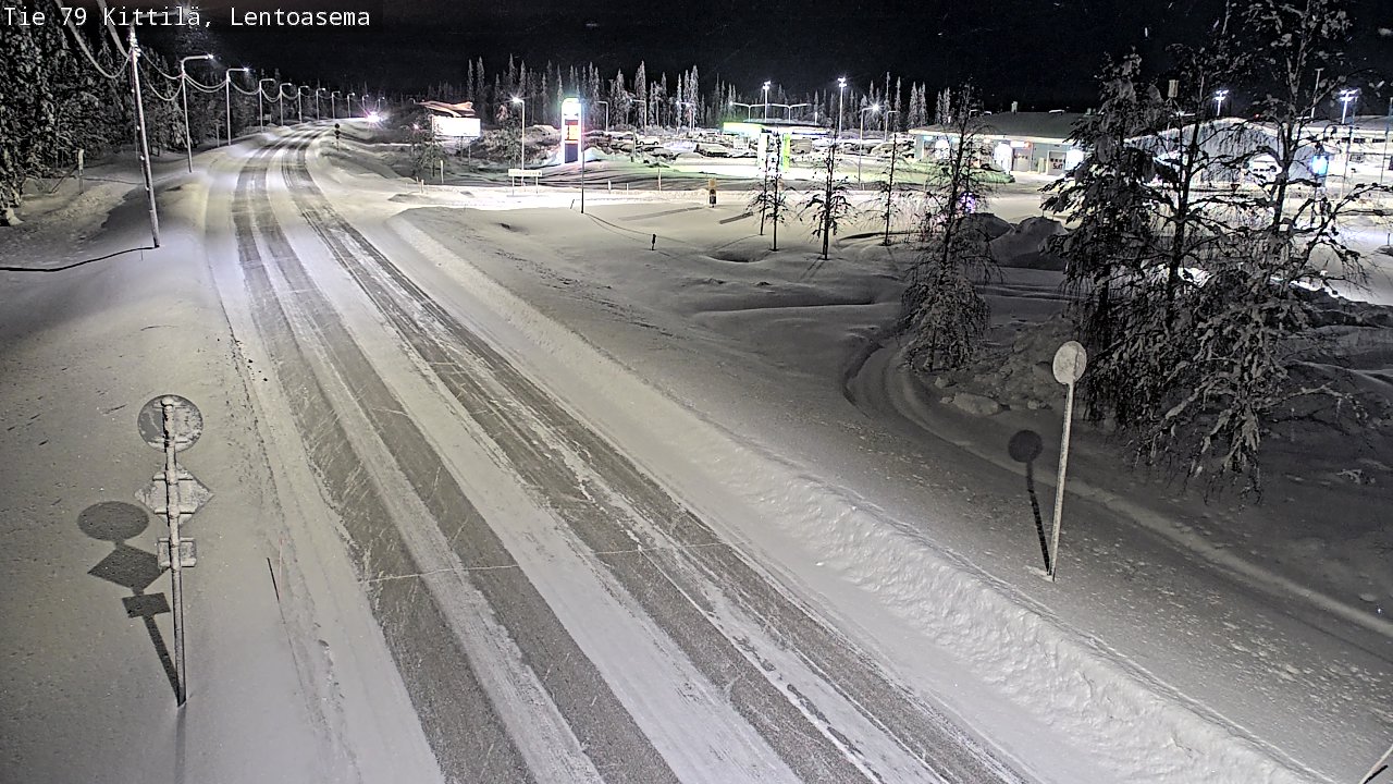Weather Camera Image Väg 79 Kittilä, Lentoasema, Kittilä, Lappi