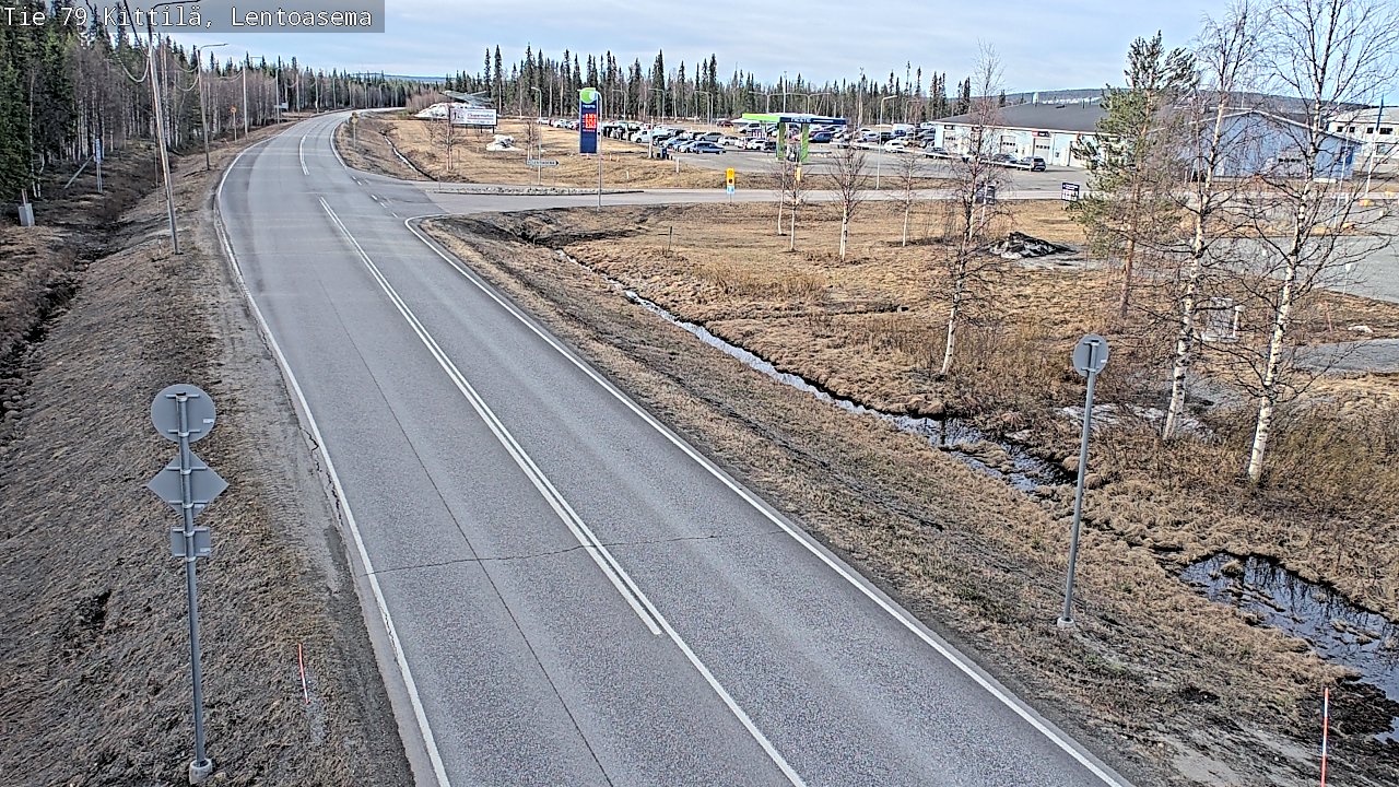 Kelikamerat Kuva Tie 79 Kittilä, Lentoasema, Kittilä, Lappi