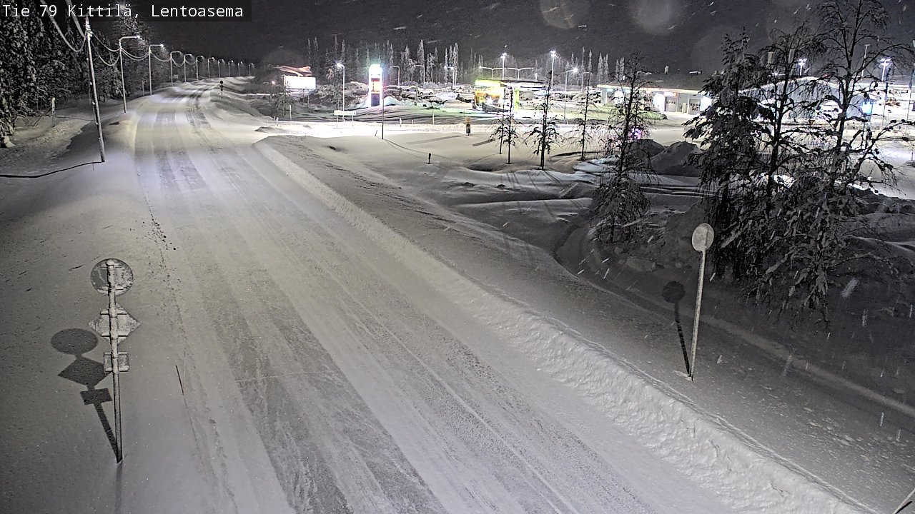 Weather Camera Image Väg 79 Kittilä, Lentoasema, Kittilä, Lappi