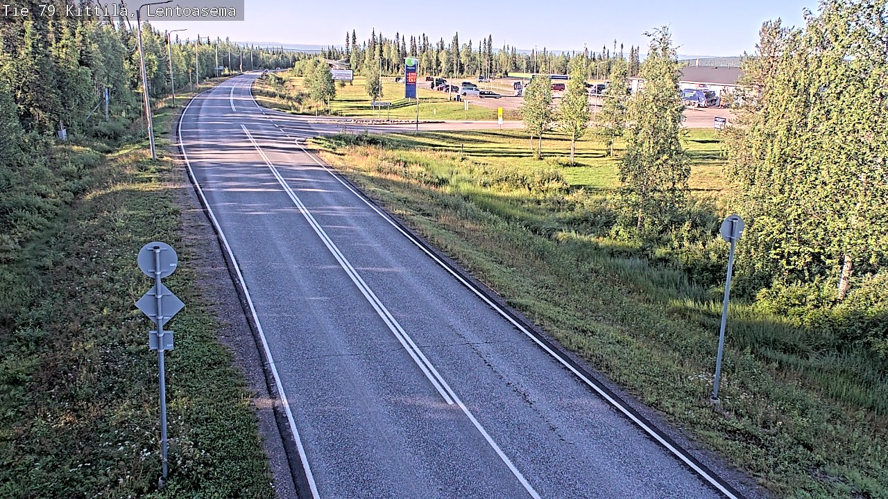 Weather Camera Image Väg 79 Kittilä, Lentoasema, Kittilä, Lappi