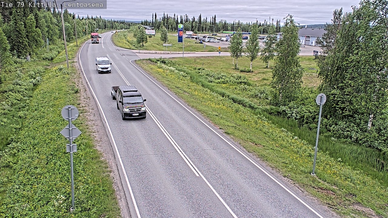 Weather Camera Image Väg 79 Kittilä, Lentoasema, Kittilä, Lappi