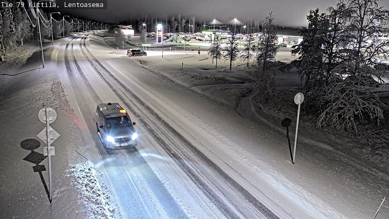 Weather Camera Image Väg 79 Kittilä, Lentoasema, Kittilä, Lappi