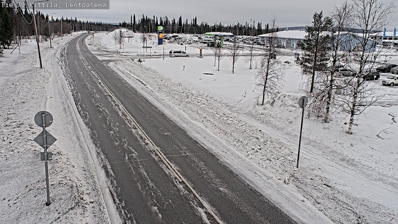 Kelikamerat Kuva Tie 79 Kittilä, Lentoasema, Kittilä, Lappi