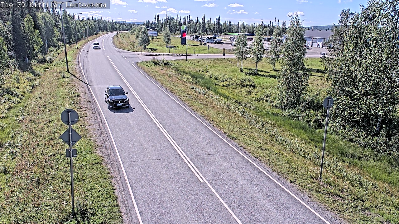 Weather Camera Image Väg 79 Kittilä, Lentoasema, Kittilä, Lappi