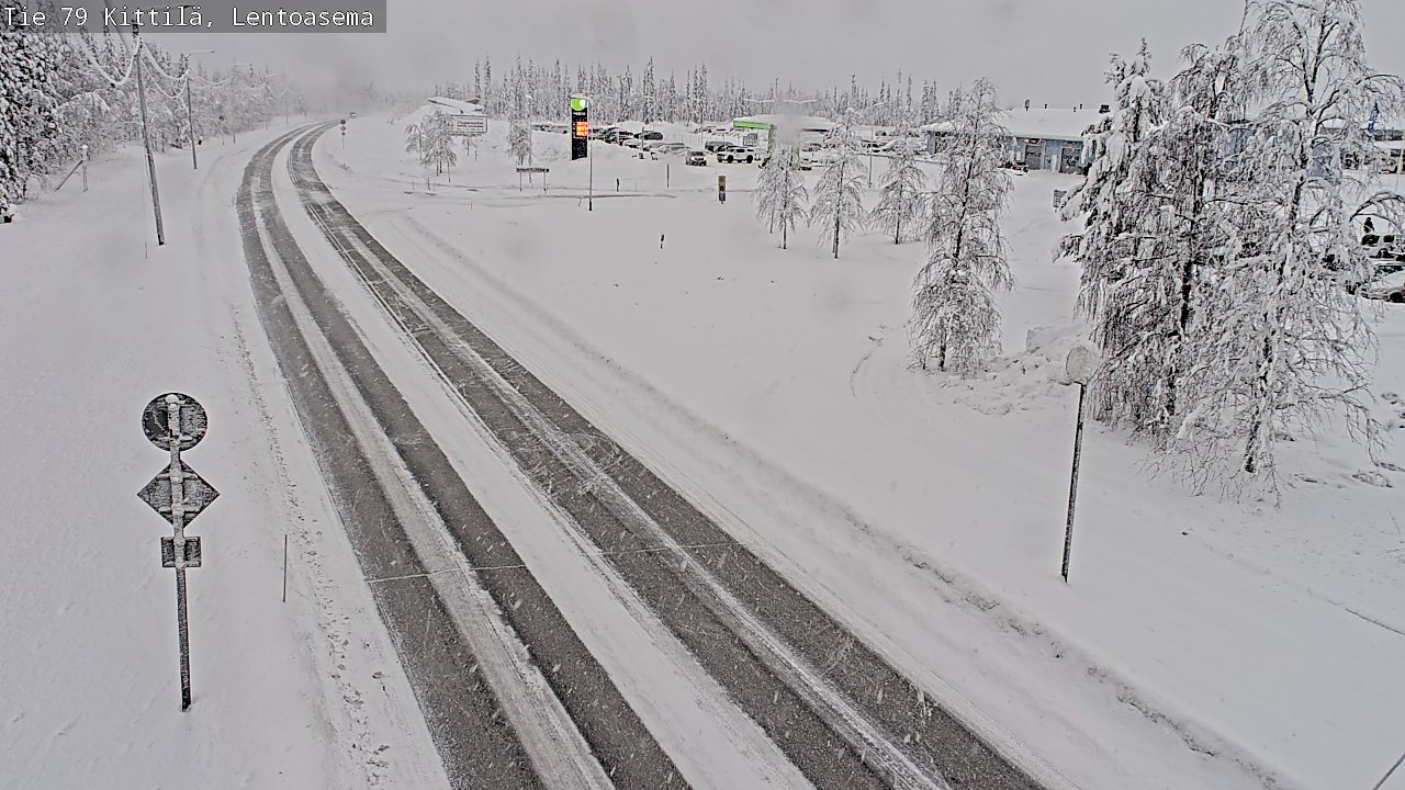 Weather Camera Image Road 79 Kittilä, Lentoasema, Kittilä, Lappi