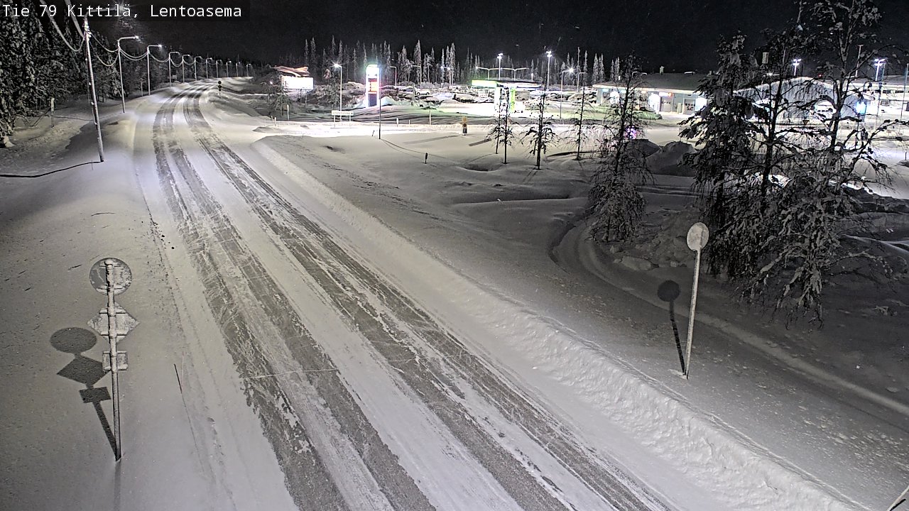 Weather Camera Image Väg 79 Kittilä, Lentoasema, Kittilä, Lappi
