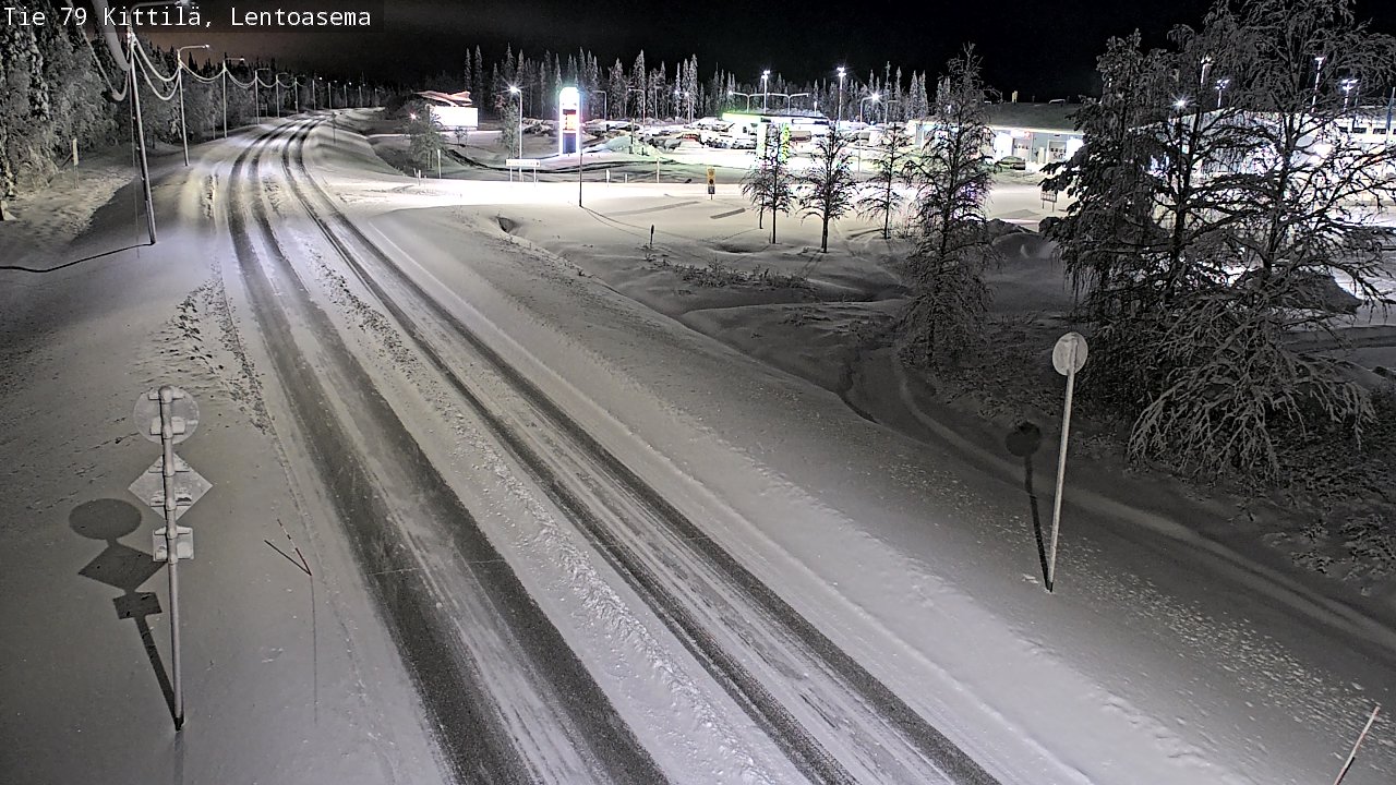 Weather Camera Image Väg 79 Kittilä, Lentoasema, Kittilä, Lappi