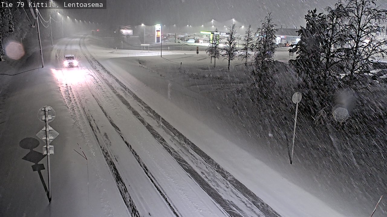 Weather Camera Image Väg 79 Kittilä, Lentoasema, Kittilä, Lappi