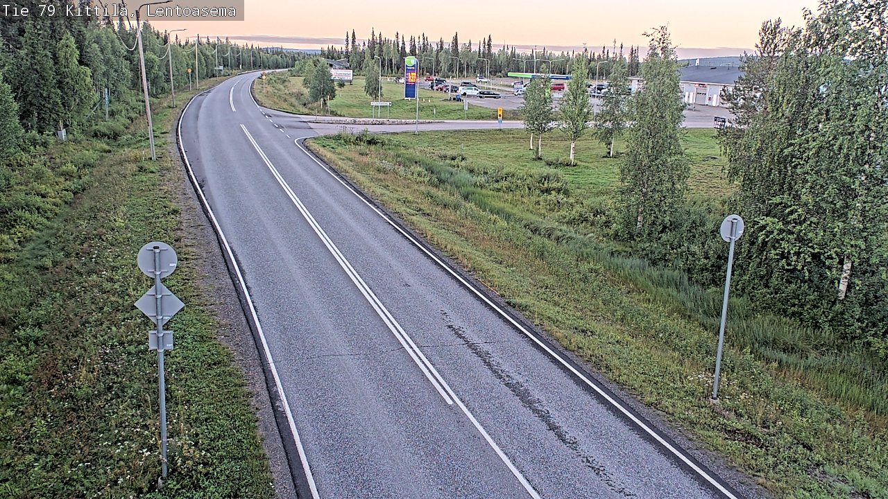 Weather Camera Image Väg 79 Kittilä, Lentoasema, Kittilä, Lappi