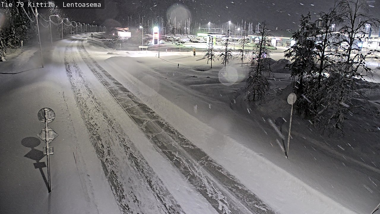 Weather Camera Image Road 79 Kittilä, Lentoasema, Kittilä, Lappi