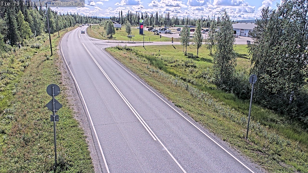 Weather Camera Image Väg 79 Kittilä, Lentoasema, Kittilä, Lappi
