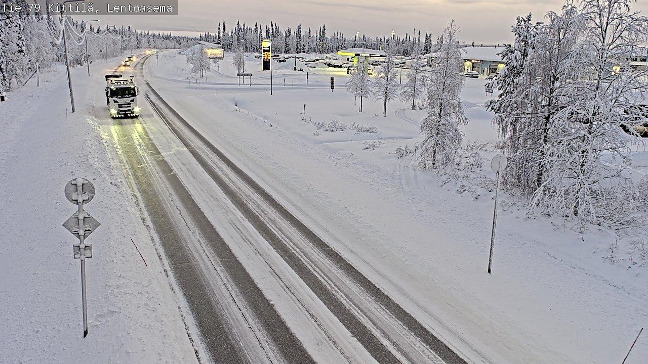 Weather Camera Image Road 79 Kittilä, Lentoasema, Kittilä, Lappi