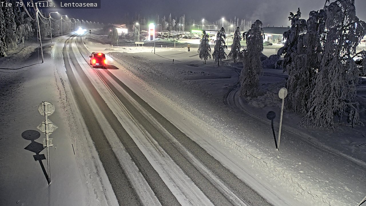 Kelikamerat Kuva Tie 79 Kittilä, Lentoasema, Kittilä, Lappi