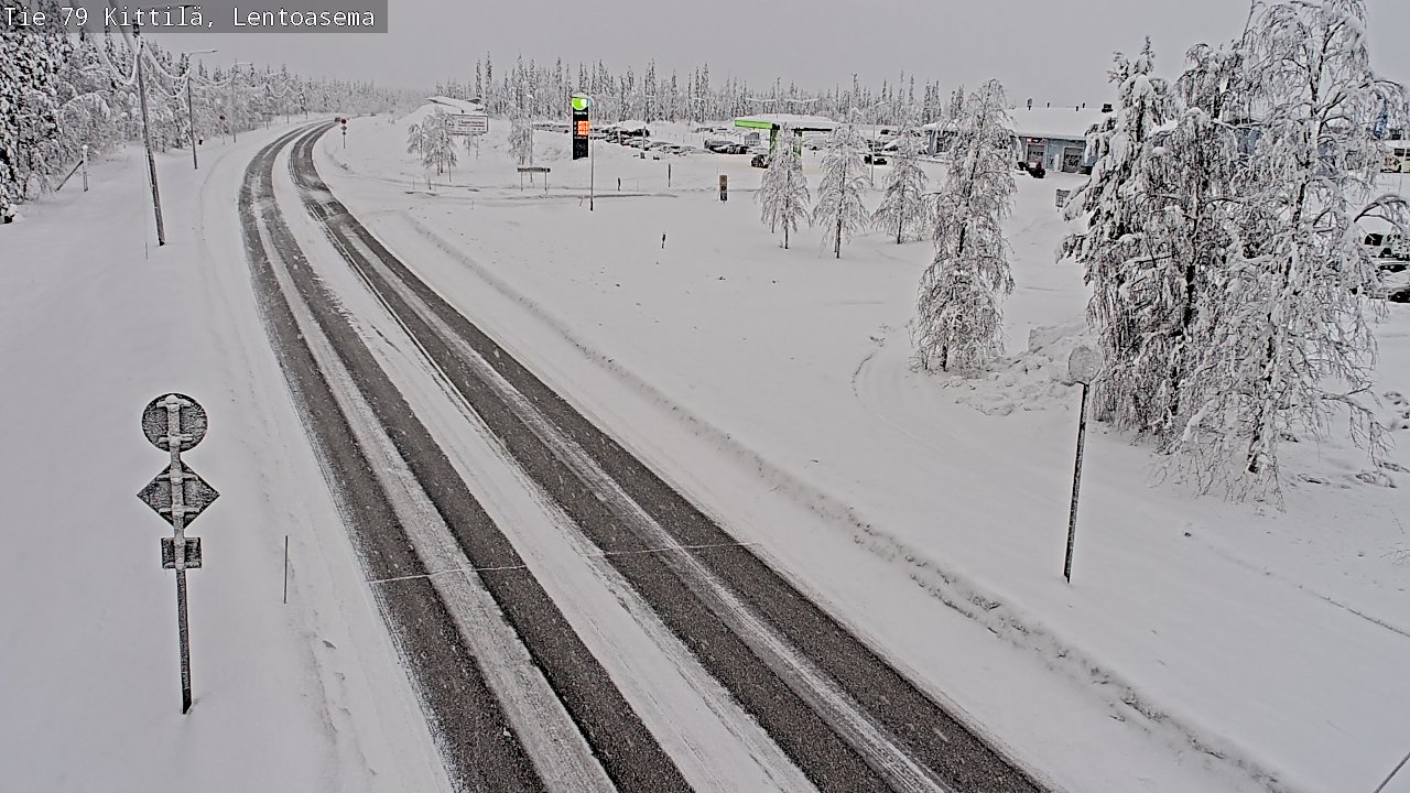 Weather Camera Image Road 79 Kittilä, Lentoasema, Kittilä, Lappi