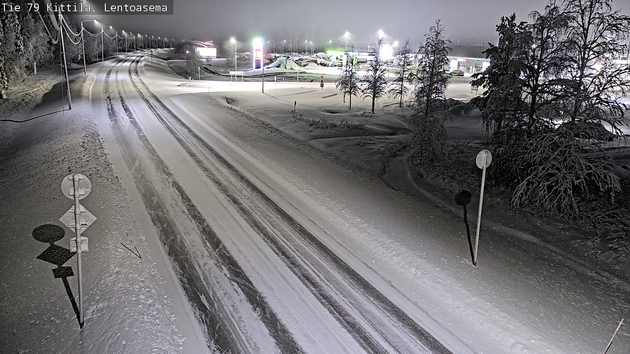 Weather Camera Image Väg 79 Kittilä, Lentoasema, Kittilä, Lappi