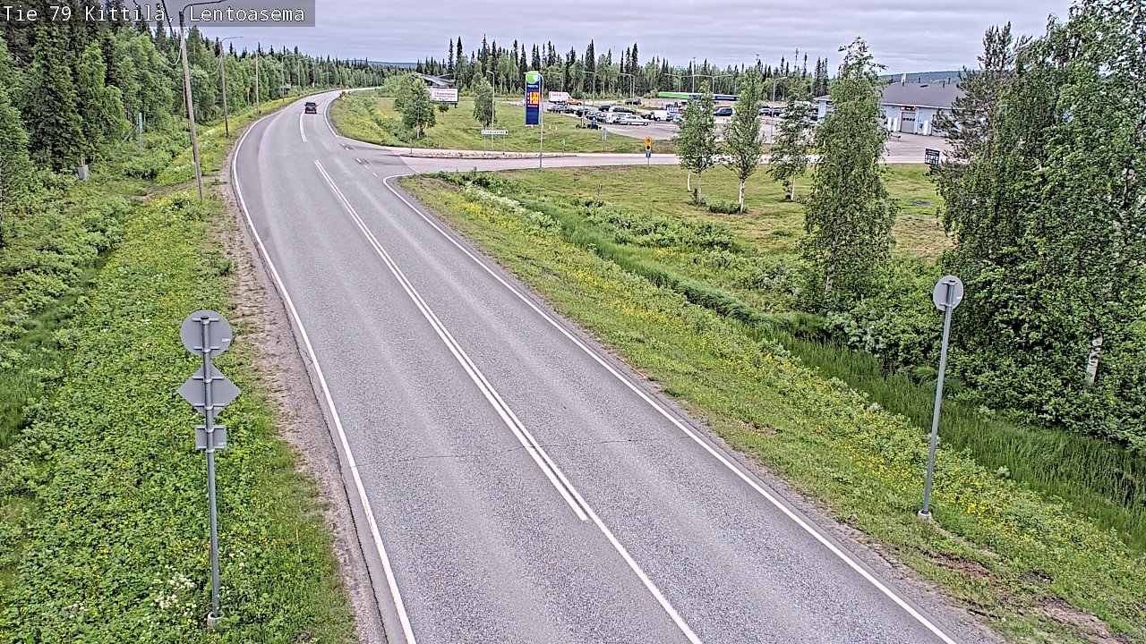 Kelikamerat Kuva Tie 79 Kittilä, Lentoasema, Kittilä, Lappi