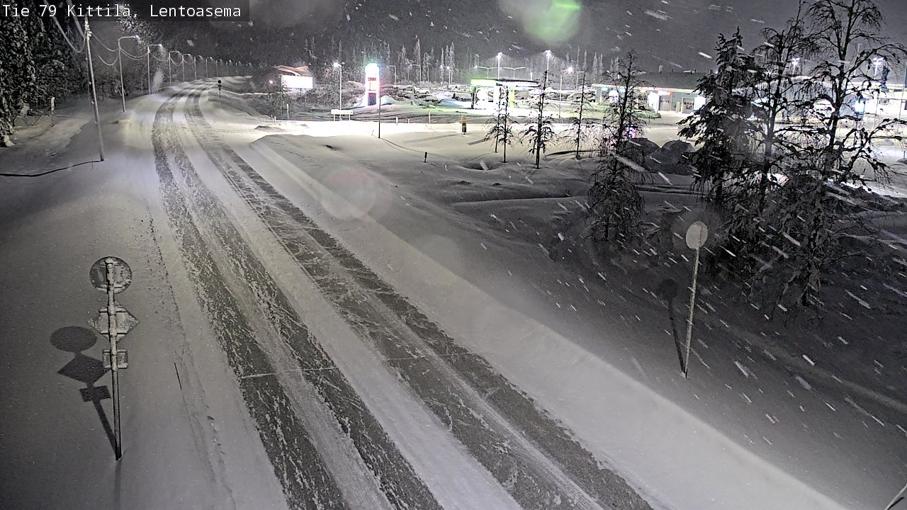 Weather Camera Image Road 79 Kittilä, Lentoasema, Kittilä, Lappi