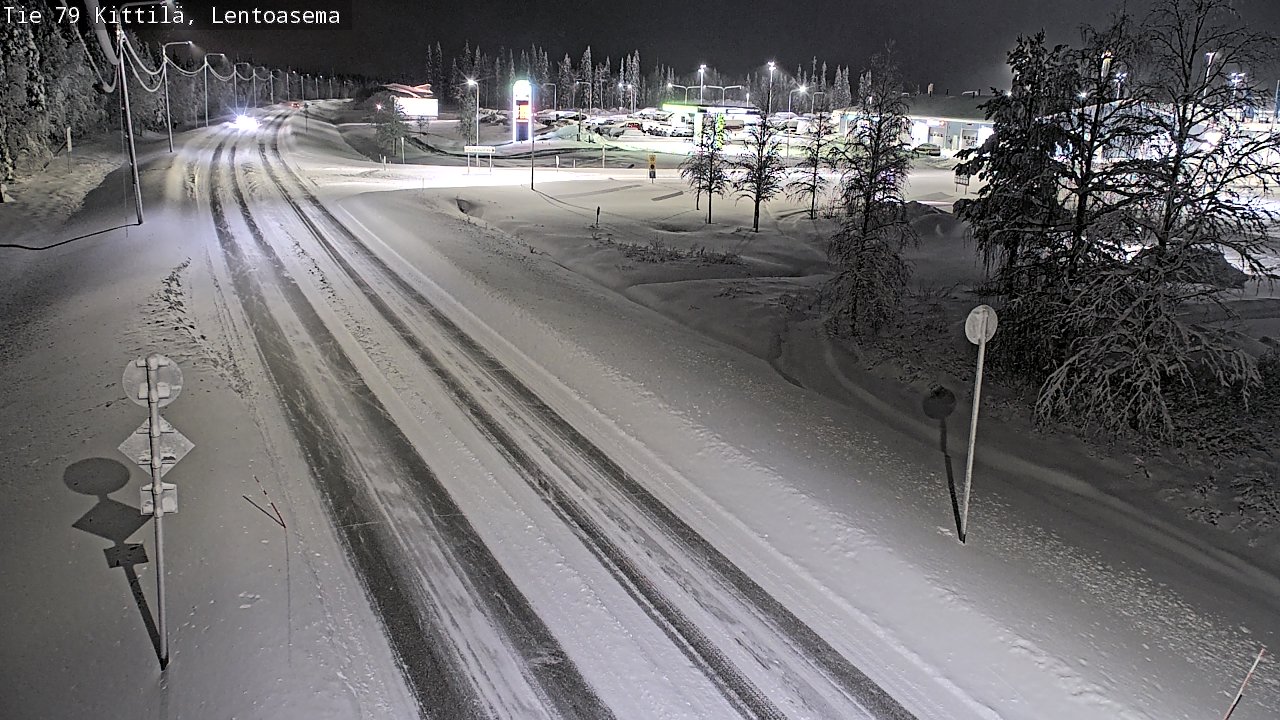 Weather Camera Image Väg 79 Kittilä, Lentoasema, Kittilä, Lappi