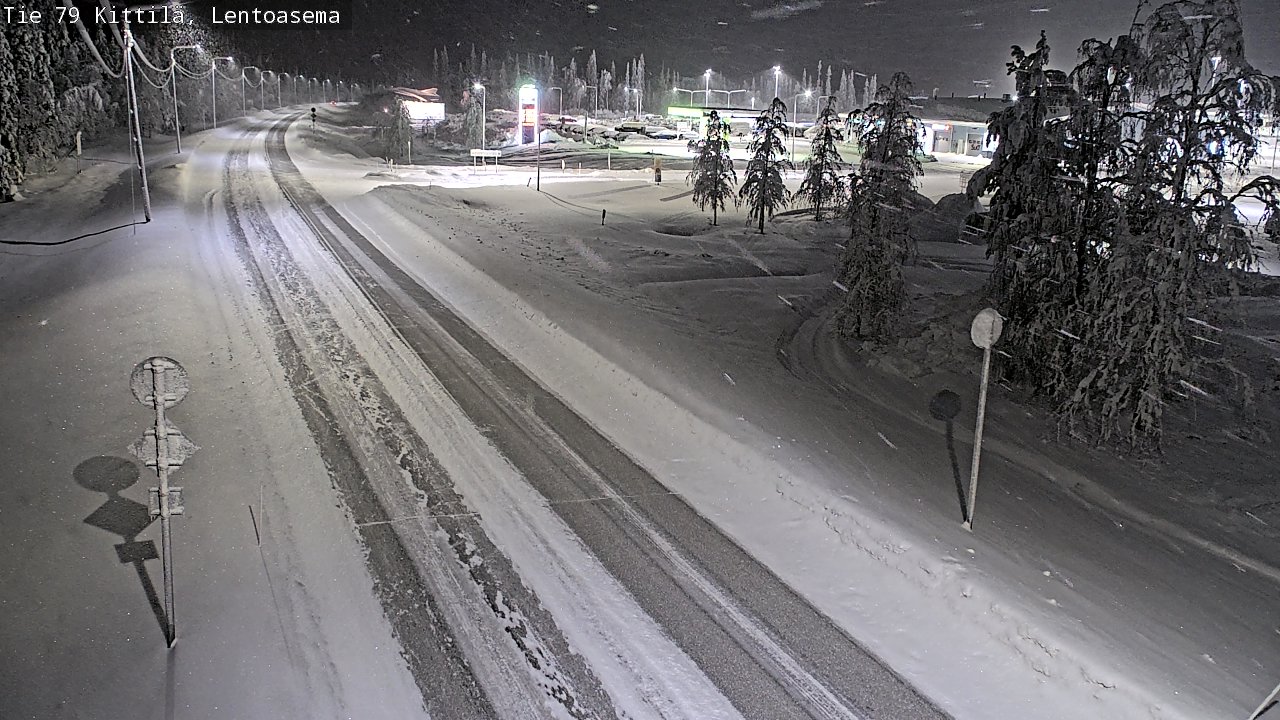 Weather Camera Image Road 79 Kittilä, Lentoasema, Kittilä, Lappi