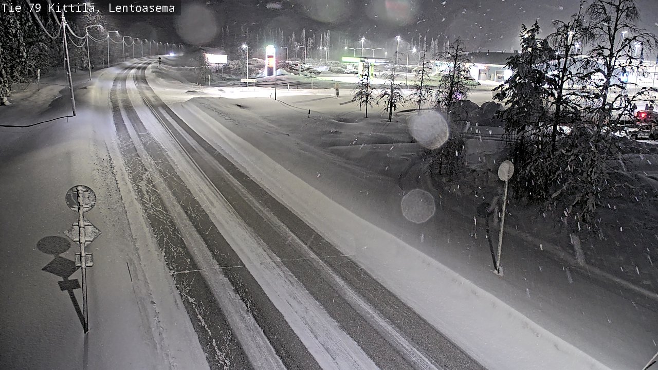 Weather Camera Image Road 79 Kittilä, Lentoasema, Kittilä, Lappi
