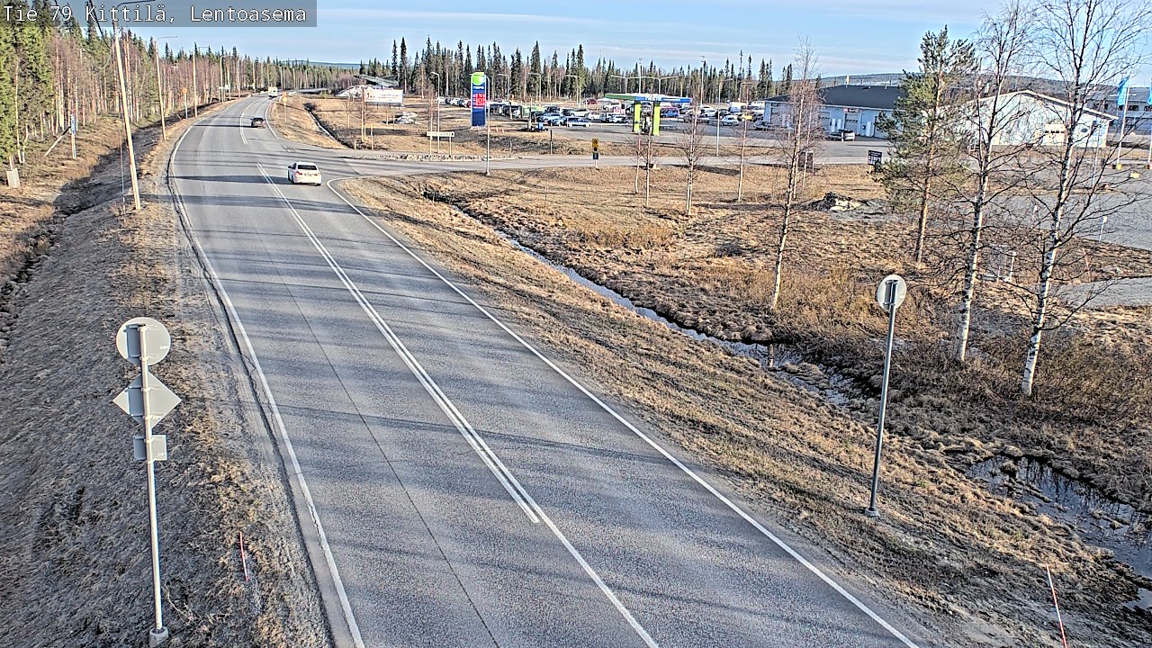Weather Camera Image Väg 79 Kittilä, Lentoasema, Kittilä, Lappi