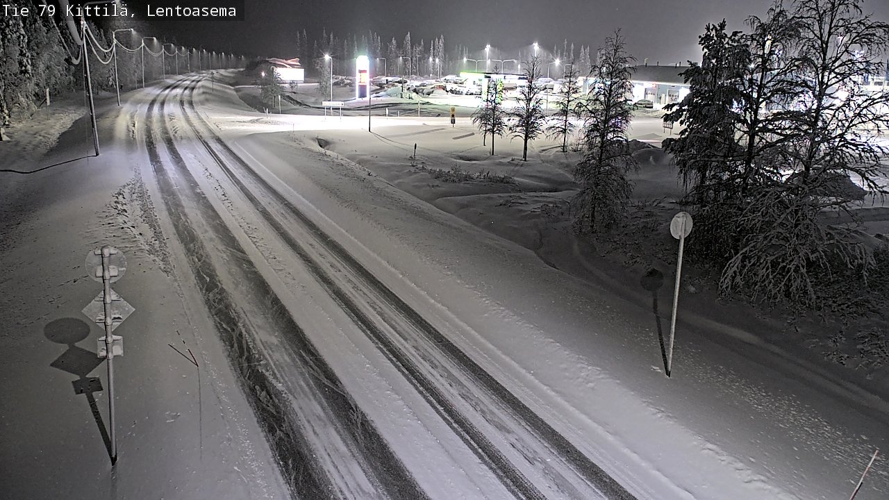 Weather Camera Image Väg 79 Kittilä, Lentoasema, Kittilä, Lappi
