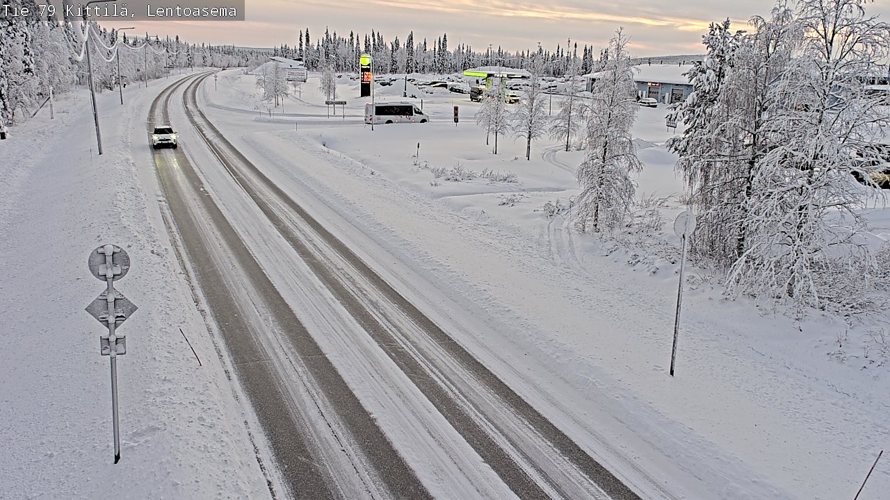 Weather Camera Image Väg 79 Kittilä, Lentoasema, Kittilä, Lappi