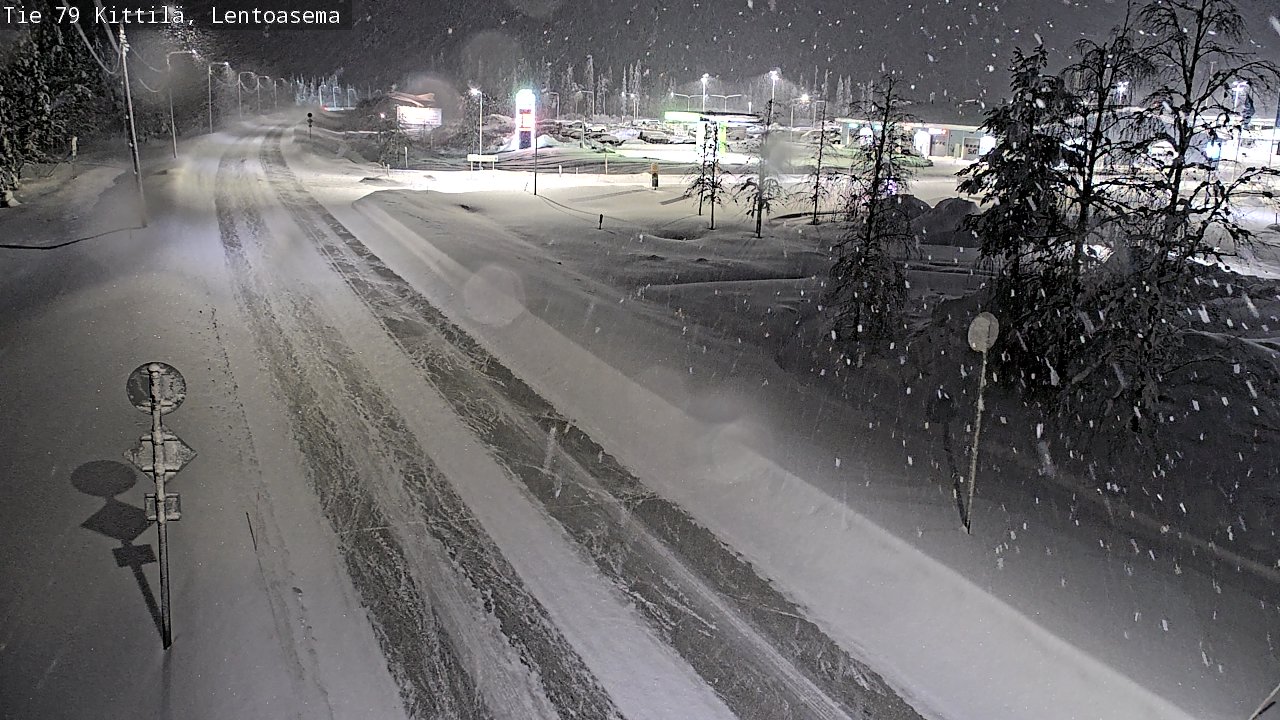 Weather Camera Image Road 79 Kittilä, Lentoasema, Kittilä, Lappi