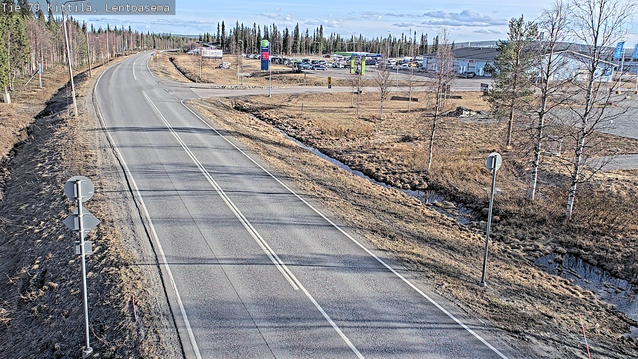 Kelikamerat Kuva Tie 79 Kittilä, Lentoasema, Kittilä, Lappi