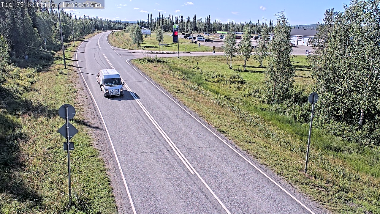 Weather Camera Image Väg 79 Kittilä, Lentoasema, Kittilä, Lappi