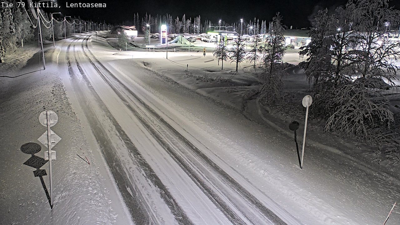 Weather Camera Image Väg 79 Kittilä, Lentoasema, Kittilä, Lappi