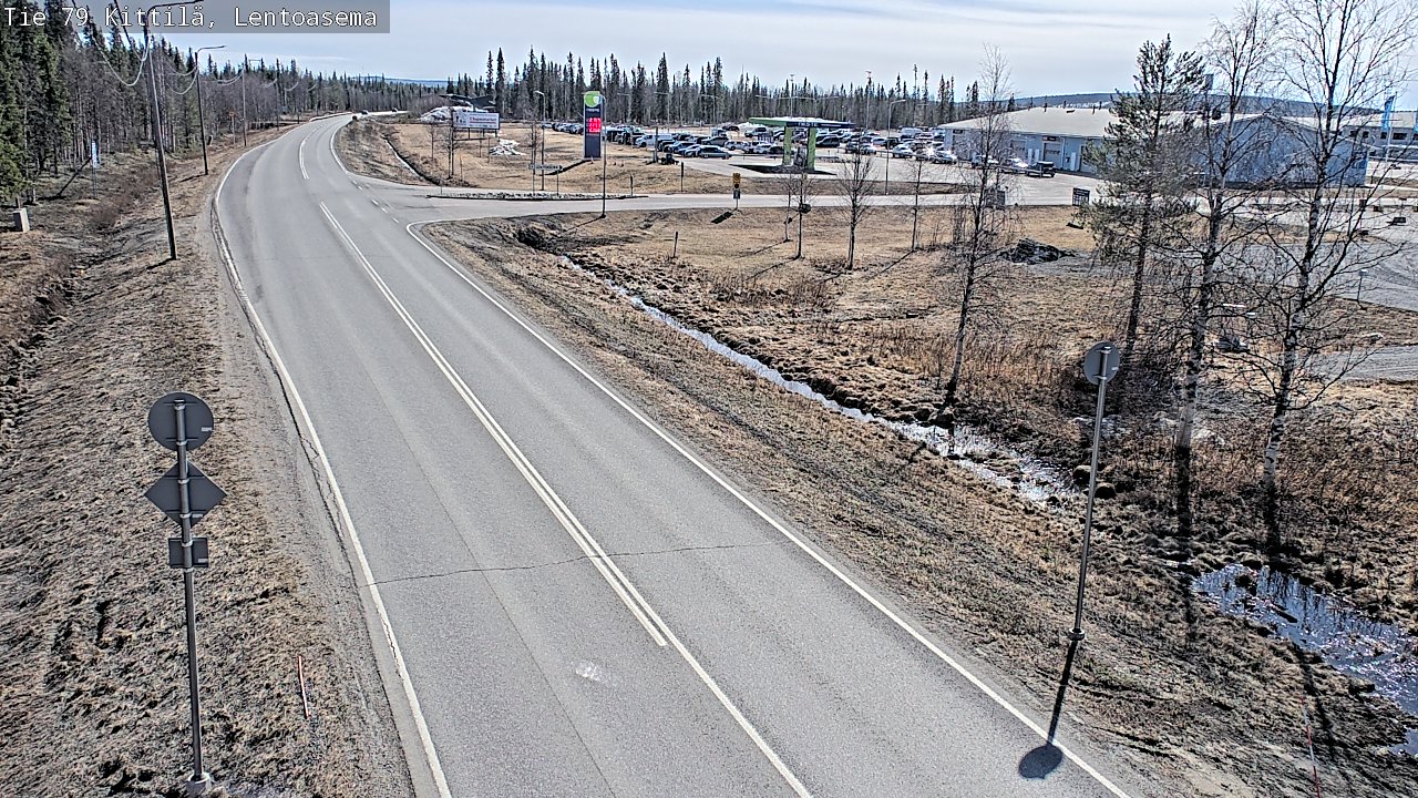 Kelikamerat Kuva Tie 79 Kittilä, Lentoasema, Kittilä, Lappi