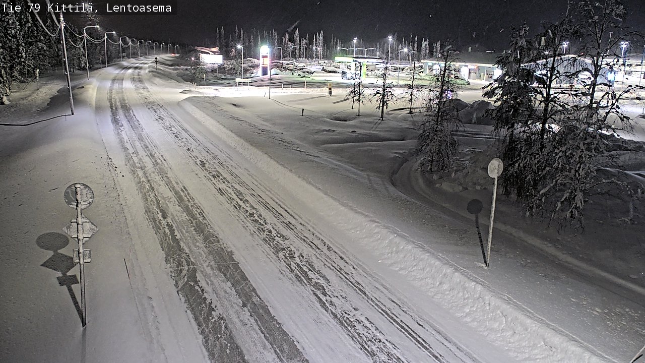 Weather Camera Image Väg 79 Kittilä, Lentoasema, Kittilä, Lappi