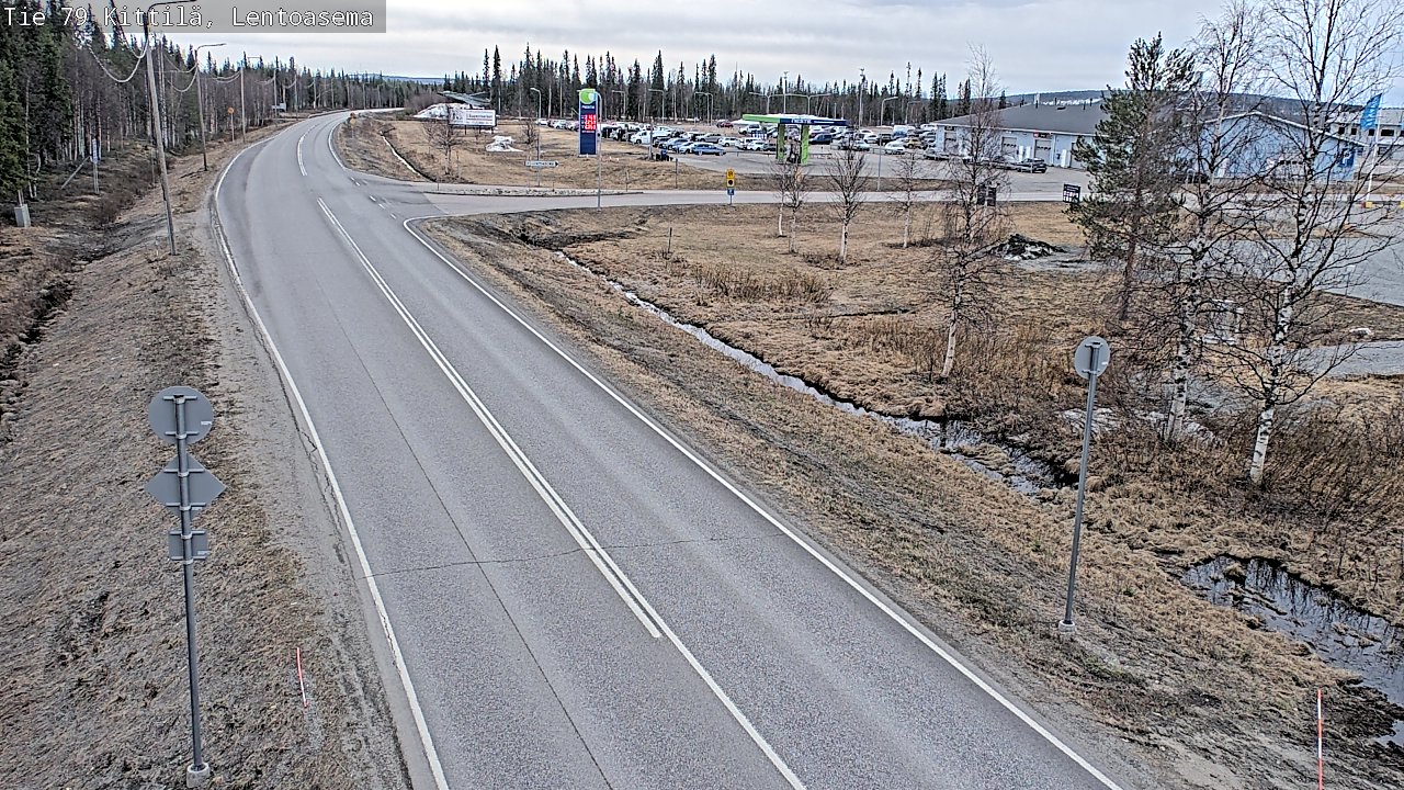 Kelikamerat Kuva Tie 79 Kittilä, Lentoasema, Kittilä, Lappi