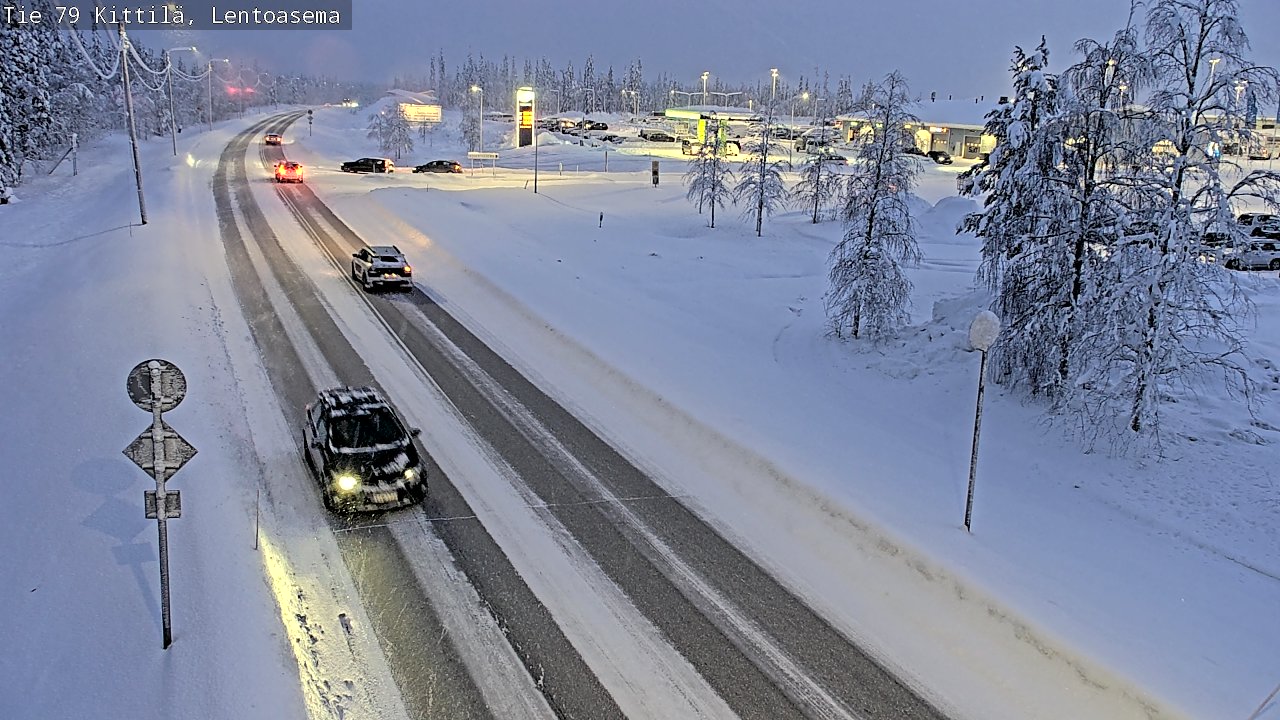 Weather Camera Image Road 79 Kittilä, Lentoasema, Kittilä, Lappi