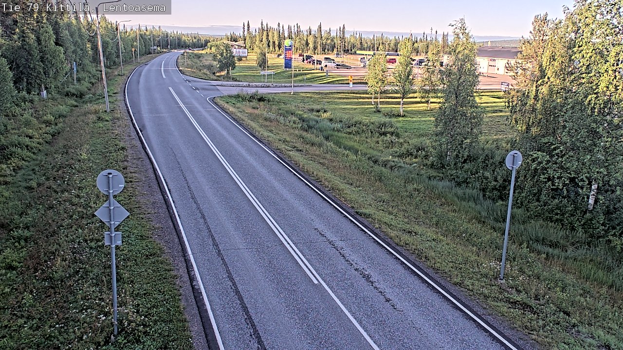 Weather Camera Image Road 79 Kittilä, Lentoasema, Kittilä, Lappi