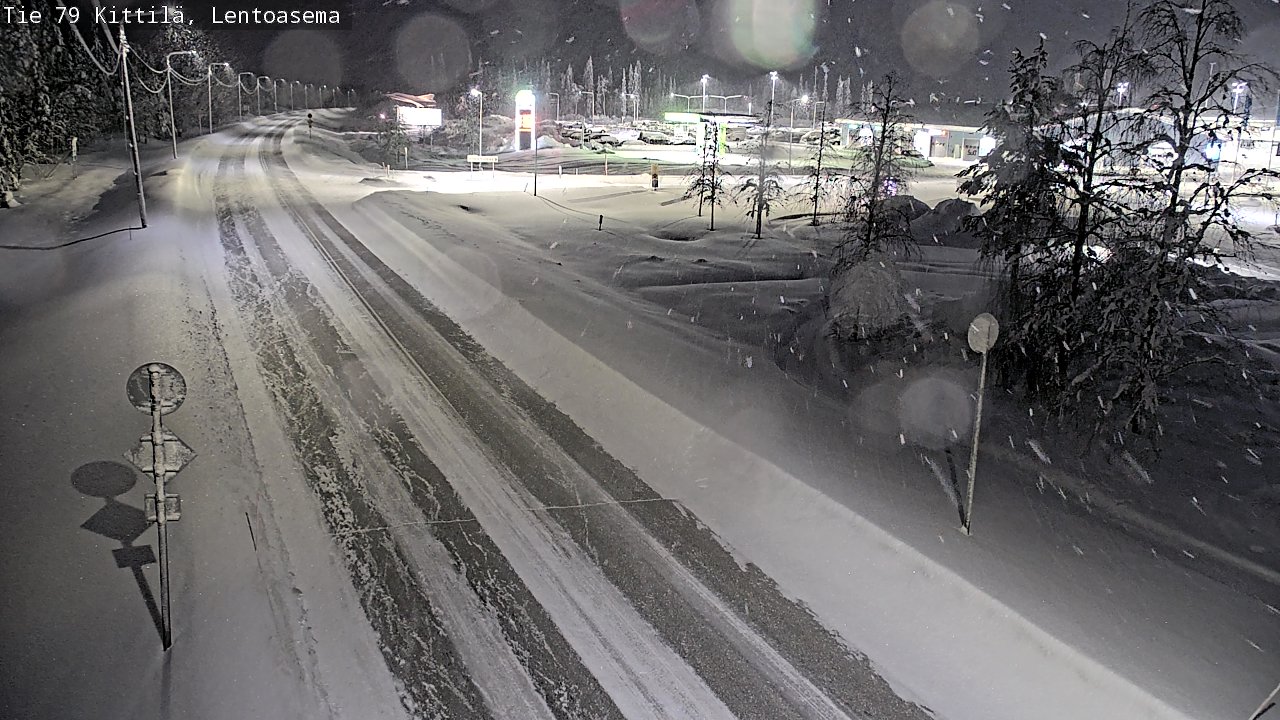 Weather Camera Image Road 79 Kittilä, Lentoasema, Kittilä, Lappi