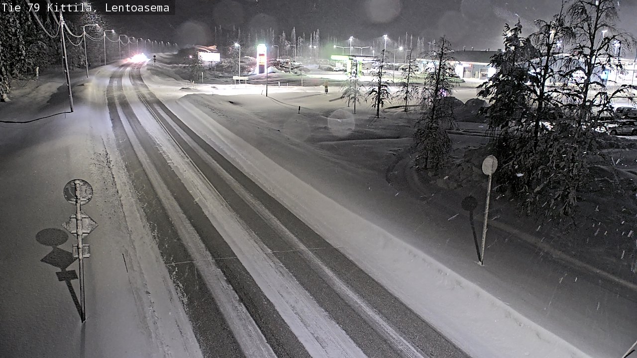 Weather Camera Image Road 79 Kittilä, Lentoasema, Kittilä, Lappi