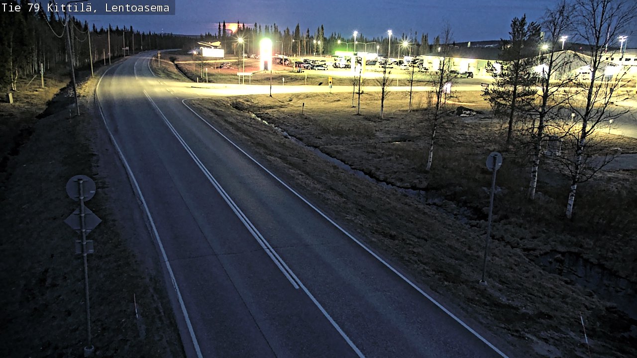 Kelikamerat Kuva Tie 79 Kittilä, Lentoasema, Kittilä, Lappi