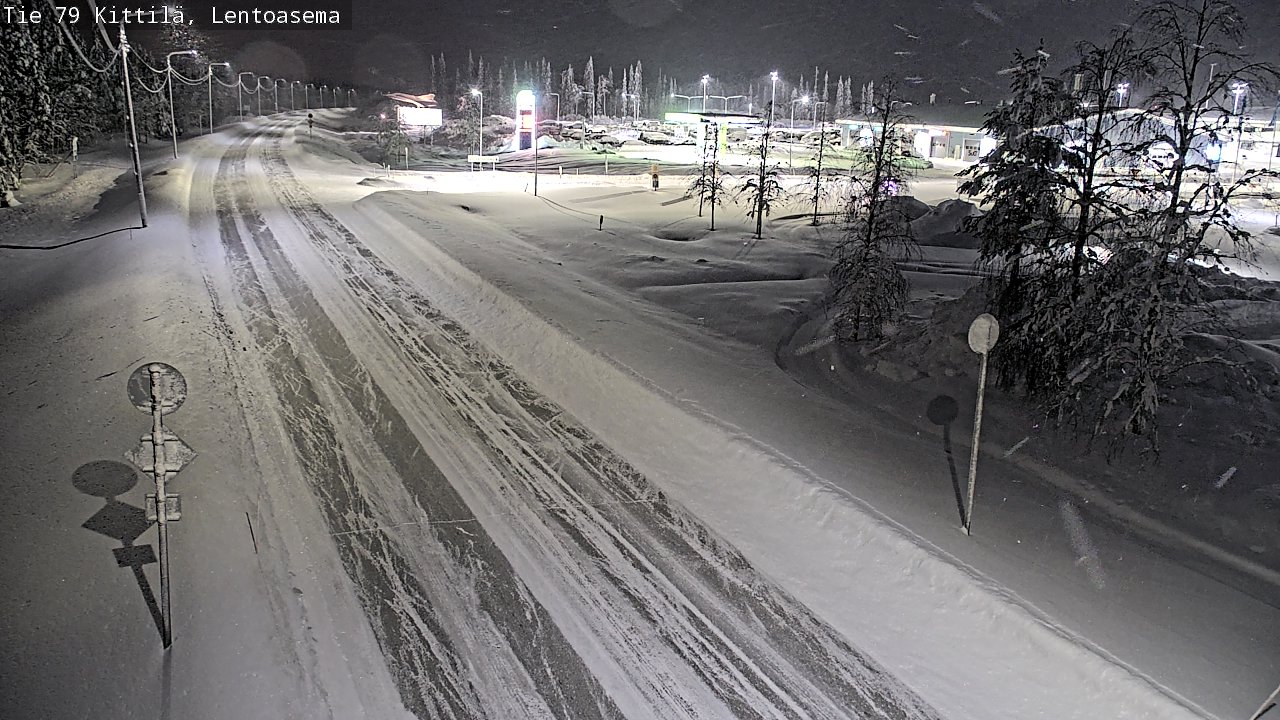 Weather Camera Image Väg 79 Kittilä, Lentoasema, Kittilä, Lappi