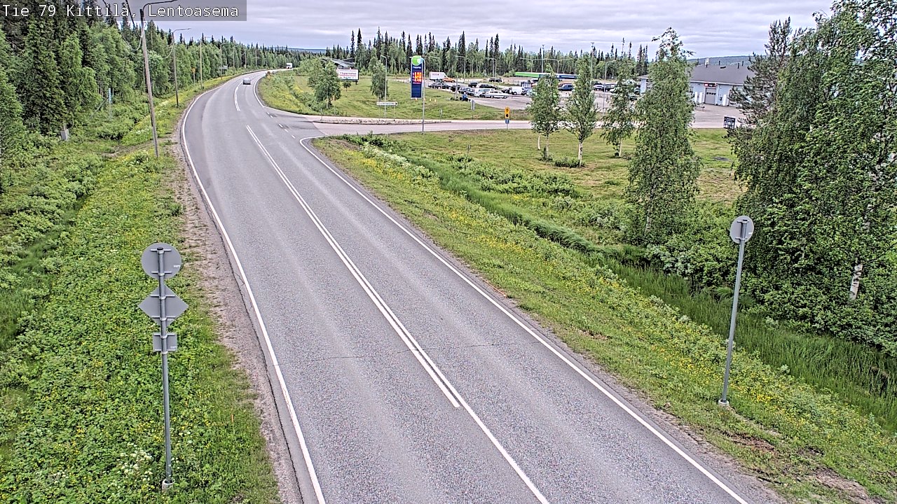 Kelikamerat Kuva Tie 79 Kittilä, Lentoasema, Kittilä, Lappi