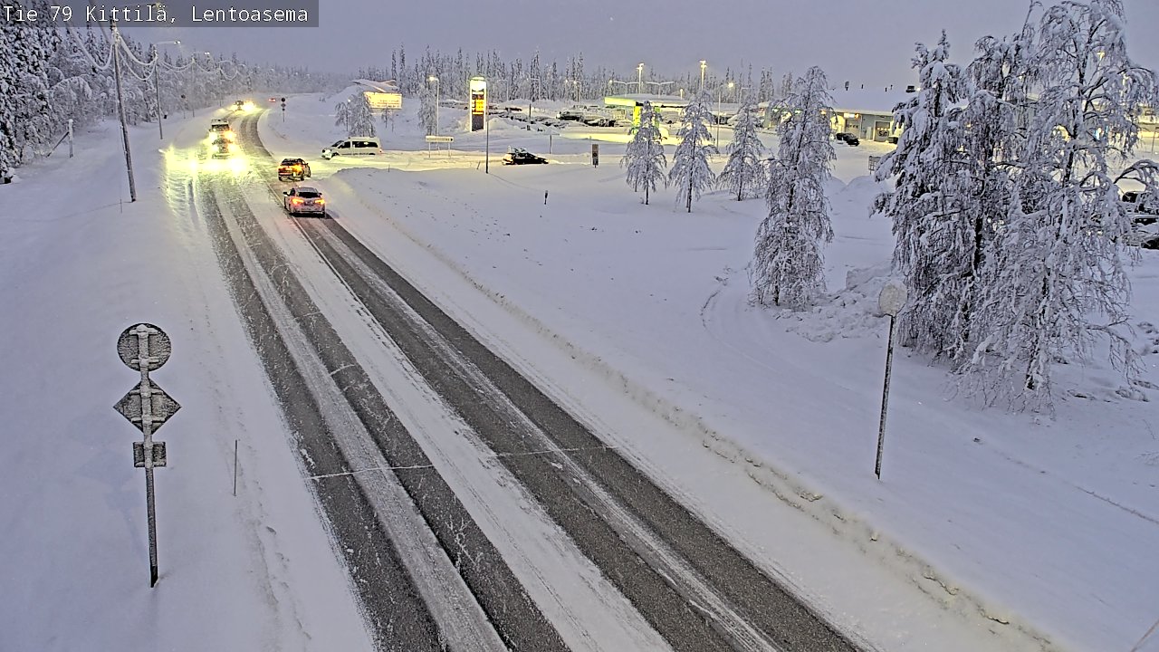 Weather Camera Image Road 79 Kittilä, Lentoasema, Kittilä, Lappi