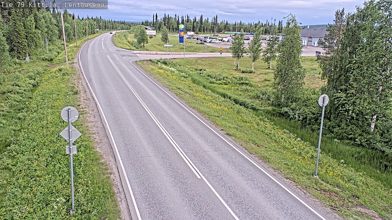 Kelikamerat Kuva Tie 79 Kittilä, Lentoasema, Kittilä, Lappi