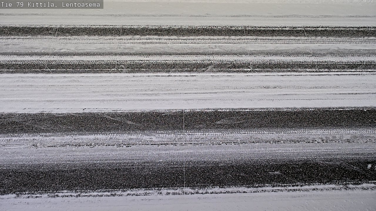 Weather Camera Image Väg 79 Kittilä, Lentoasema, Kittilä, Lappi