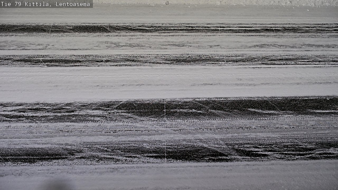 Weather Camera Image Väg 79 Kittilä, Lentoasema, Kittilä, Lappi