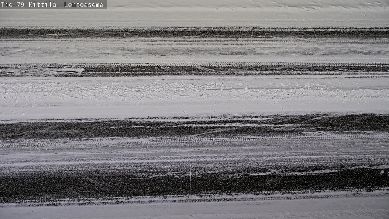 Weather Camera Image Väg 79 Kittilä, Lentoasema, Kittilä, Lappi