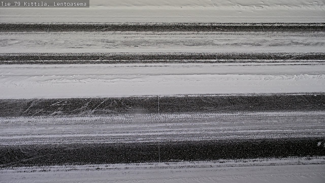 Weather Camera Image Väg 79 Kittilä, Lentoasema, Kittilä, Lappi